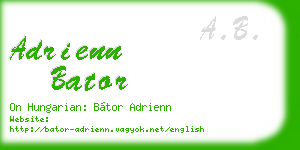 adrienn bator business card