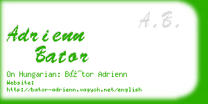 adrienn bator business card